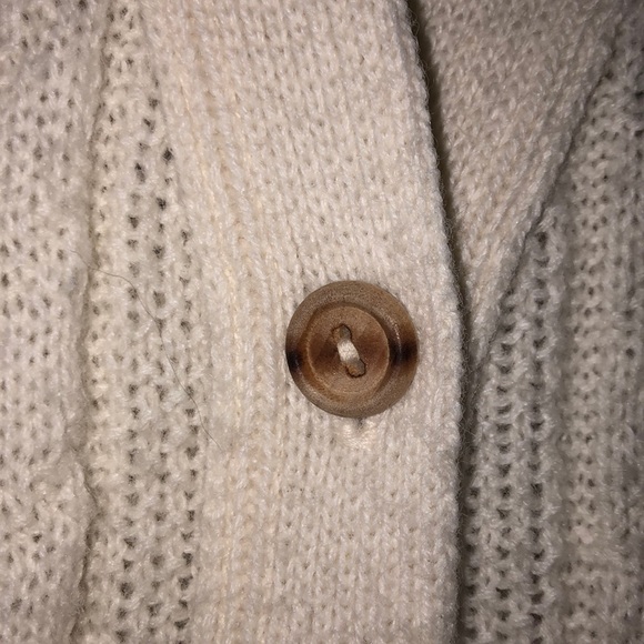 Vintage M 5 button sweater vest, off-white/cream - Picture 4 of 11